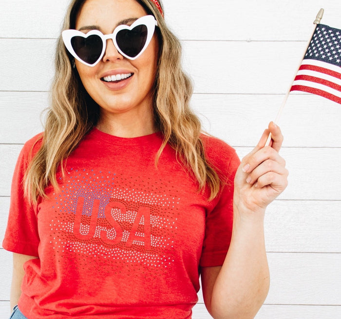 USA Flag Scatter SPANGLE TRANSFER