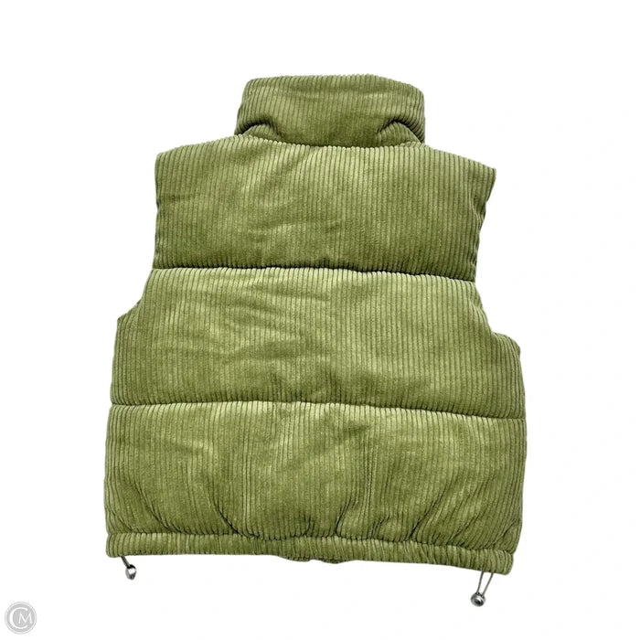 Vest Puffer & Quilted By 7 For All Mankind In Green, Size: Xs