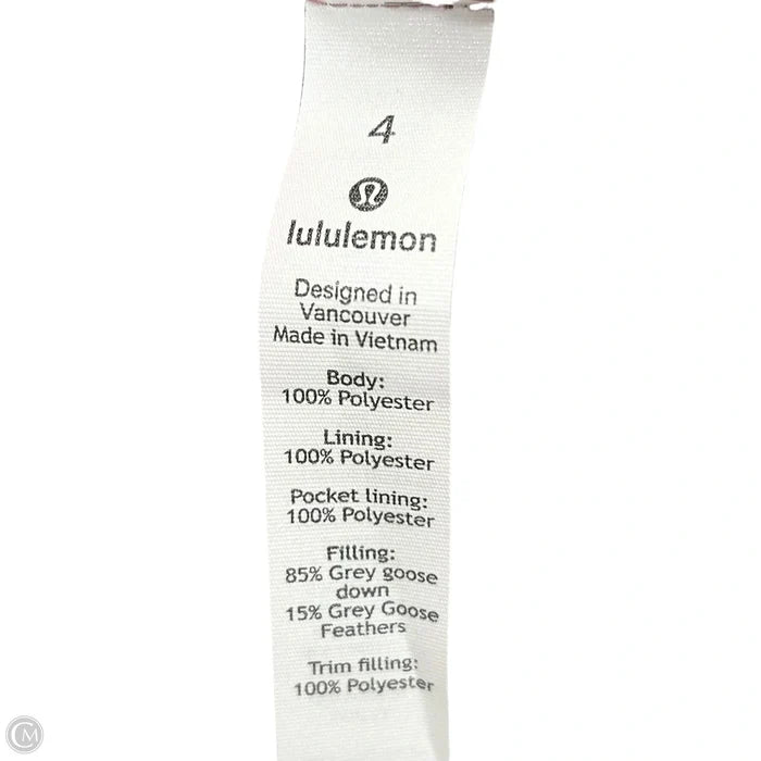 Vest Puffer & Quilted By Lululemon In Mauve, Size: S