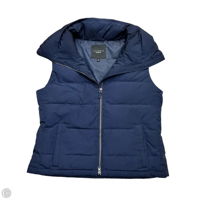 Vest Puffer & Quilted By Talbots In Navy, Size: M