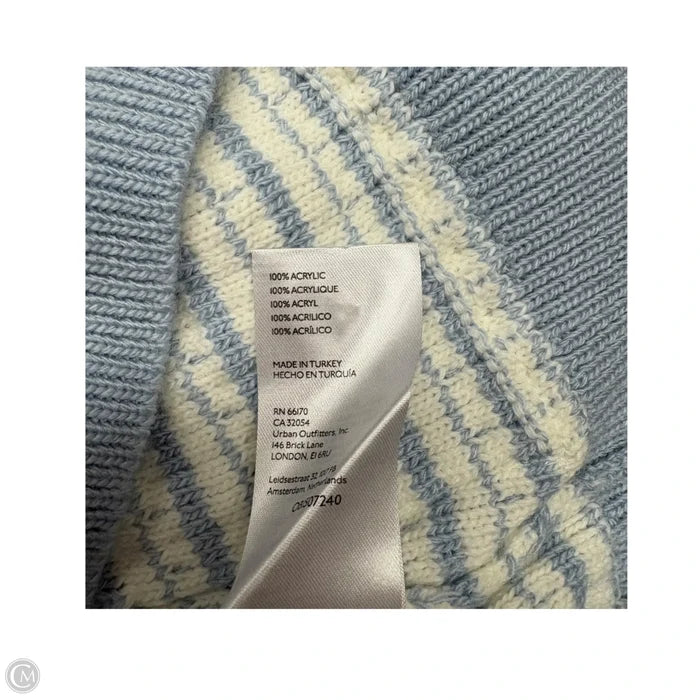 Vest Sweater By Maeve In Blue & White, Size: Xs