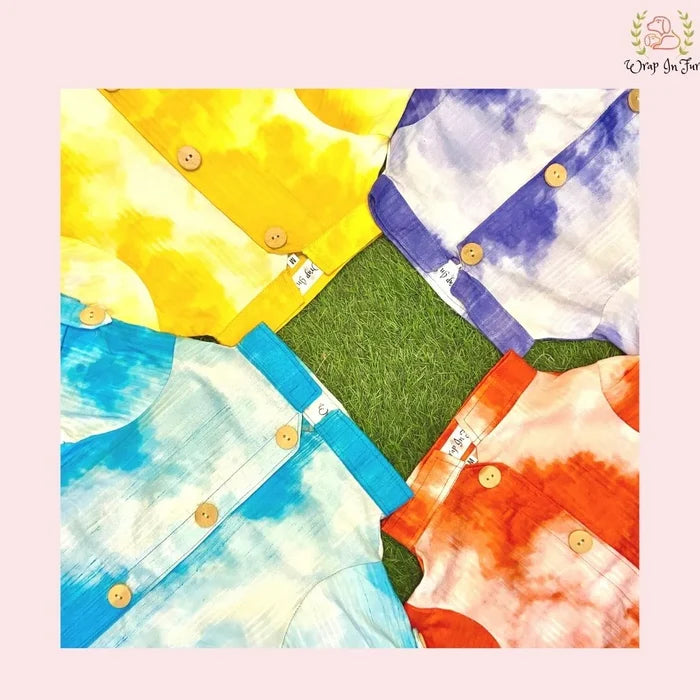 Vibrant Tie-Dye Dog Kurta - Premium Indian Dog Ethnic Wear Collection
