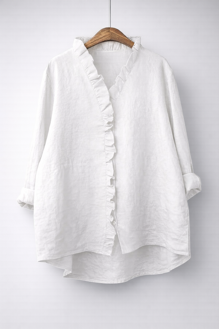 Viola | Elegant Ruffled Shirt