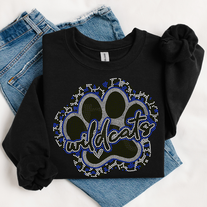 Wildcats Leopard Paw SPANGLE TRANSFER
