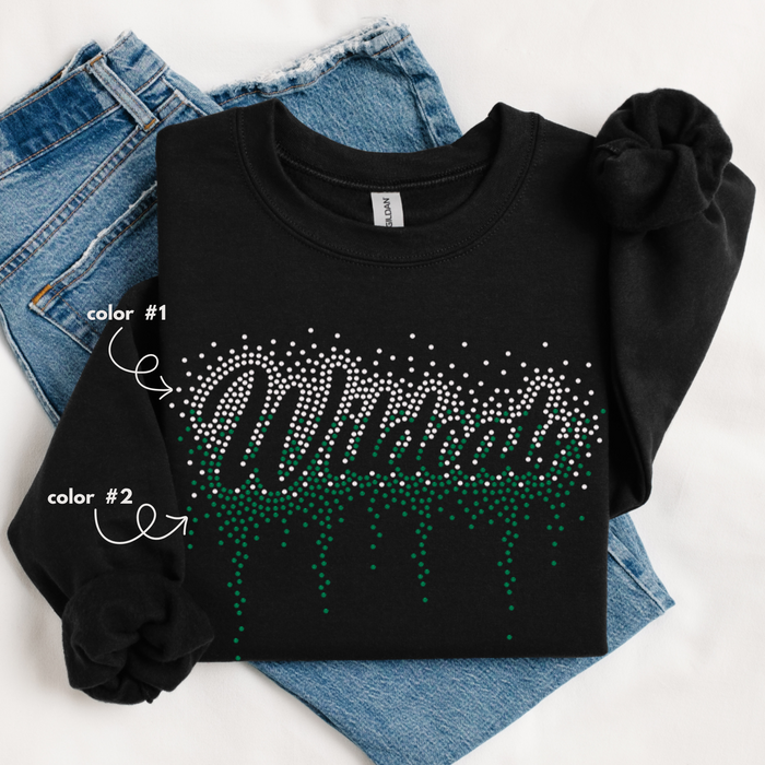 Wildcats Ombre Drip SPANGLE TRANSFER