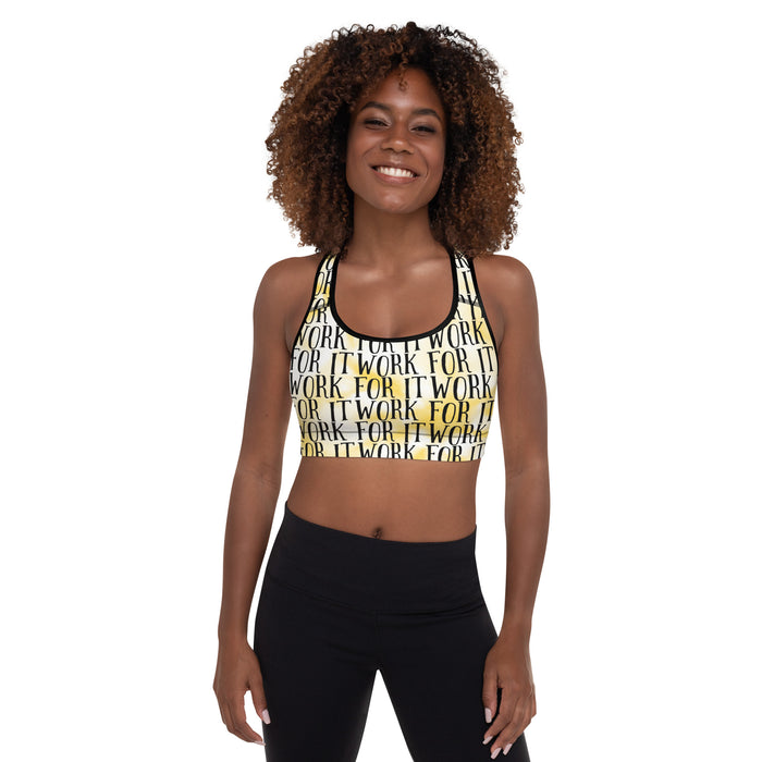 Work For It Padded Sports Bra - Bloom Seventy Seven