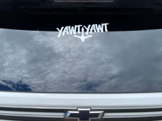 Yawt Yawt  Large 4in x11in Decal