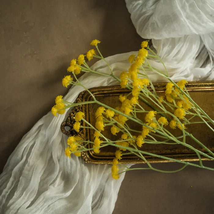 Yellow Baby's Breath Spray 24"