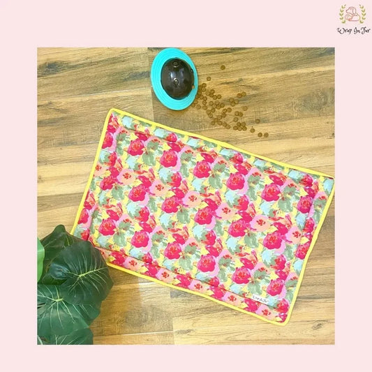 Yellow Floral Mat
