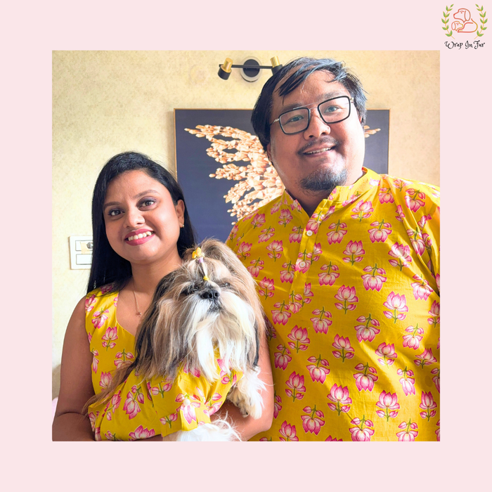 Yellow Lotus Desi Dog Kurta
